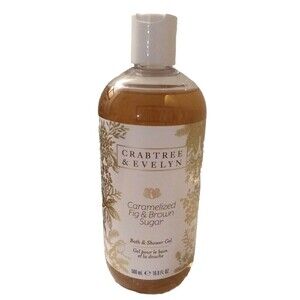 CRABTREE & EVELYN Caramelized Fig & Brown Sugar Bath & Shower Gel 500mL/ NEW